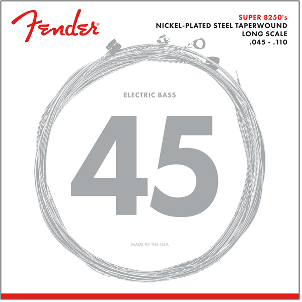 ENCORDADURA BAJO ELECTRICO FENDER NPS8250 .45-.110 4 CUERDAS NICKEL