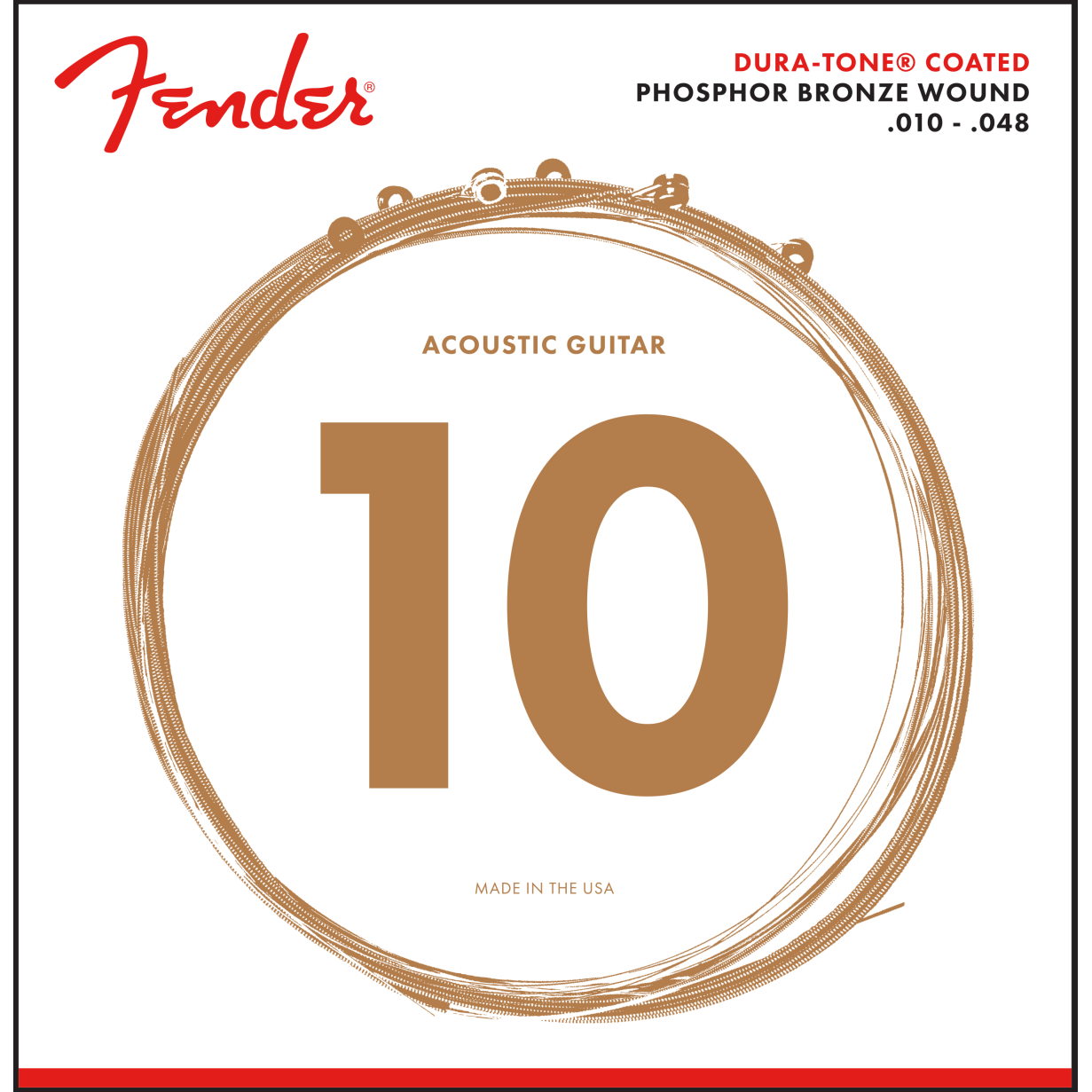 ENCORDADURA GUITARRA FENDER DURA TONE BRONZE