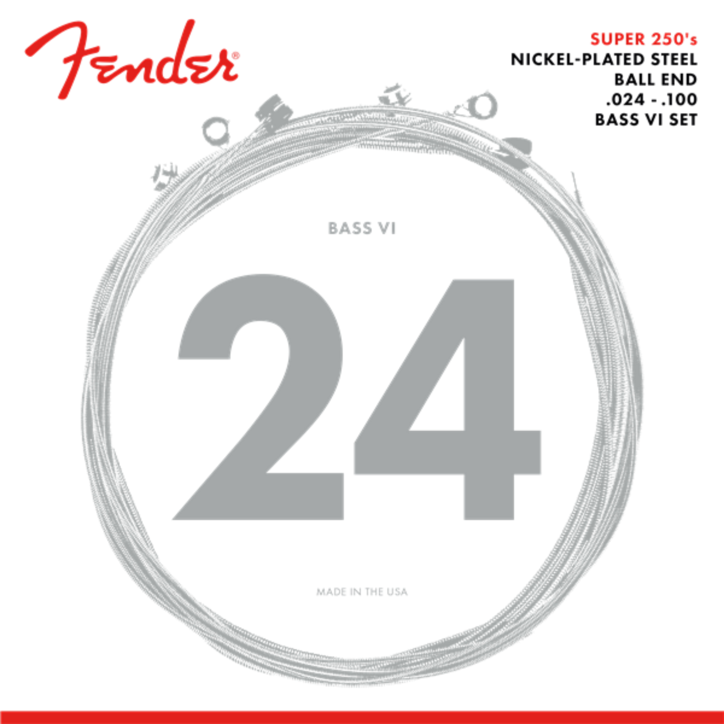 ENCORDADURA BAJO ELECTRICO FENDER SUPER 250'S 6 CUERDAS