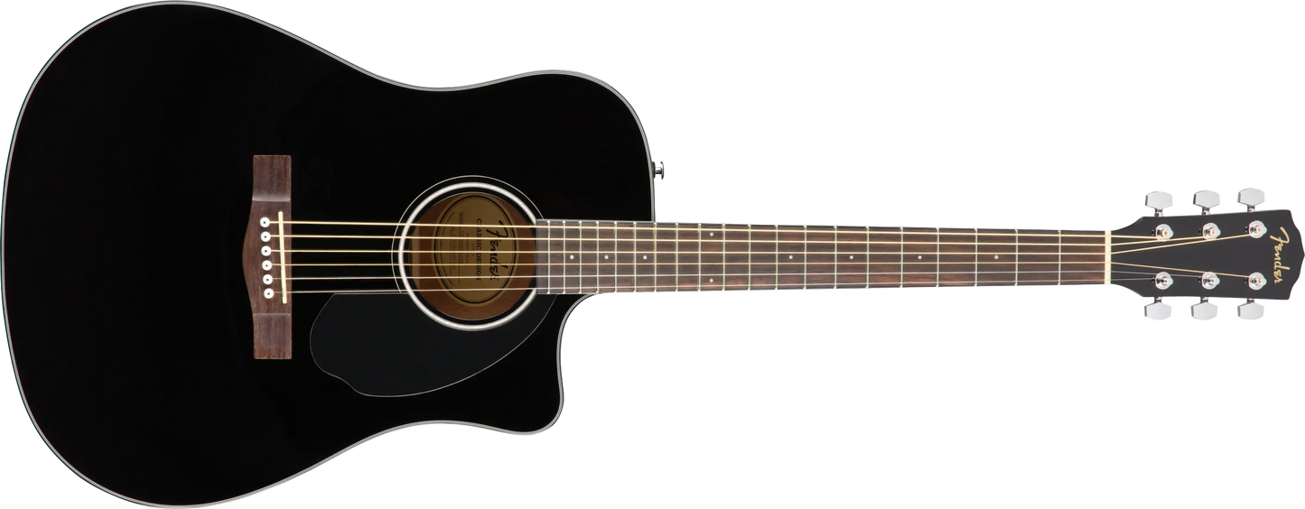 GUITARRA ELECTROACUSTICA FENDER CD-60SCE ACORAZADA NEGRA