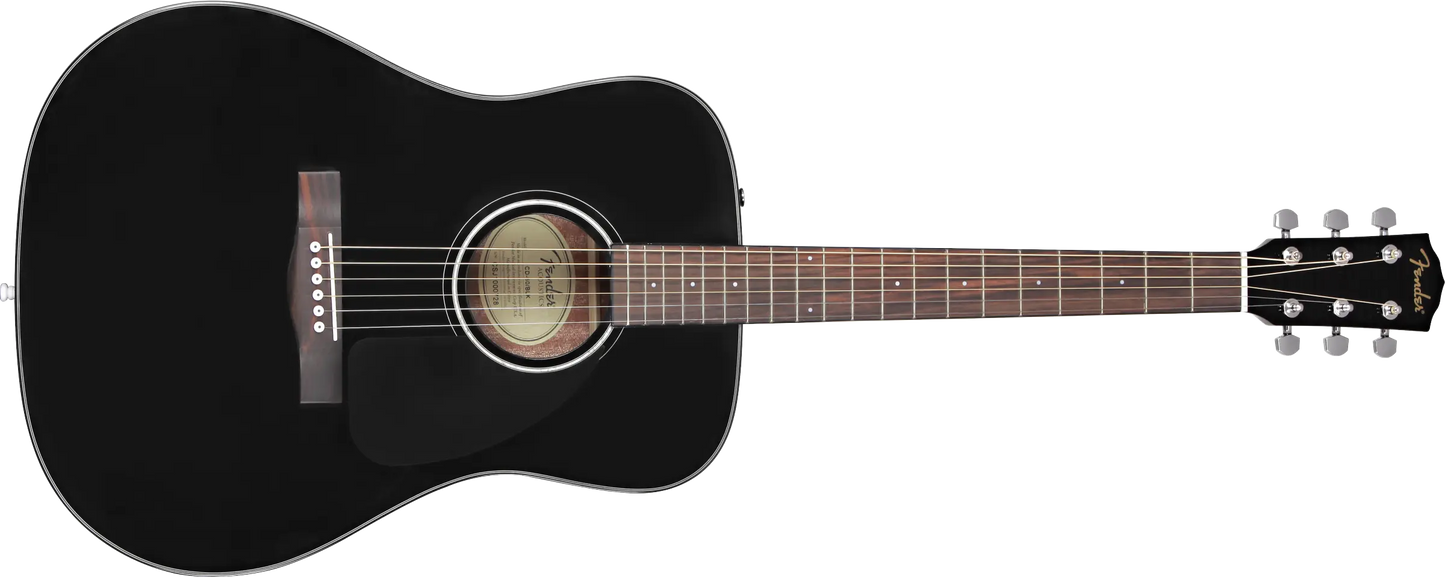 GUITARRA ACUSTICA FENDER CD-60 DREAD V3 NEGRA CON ESTUCHE