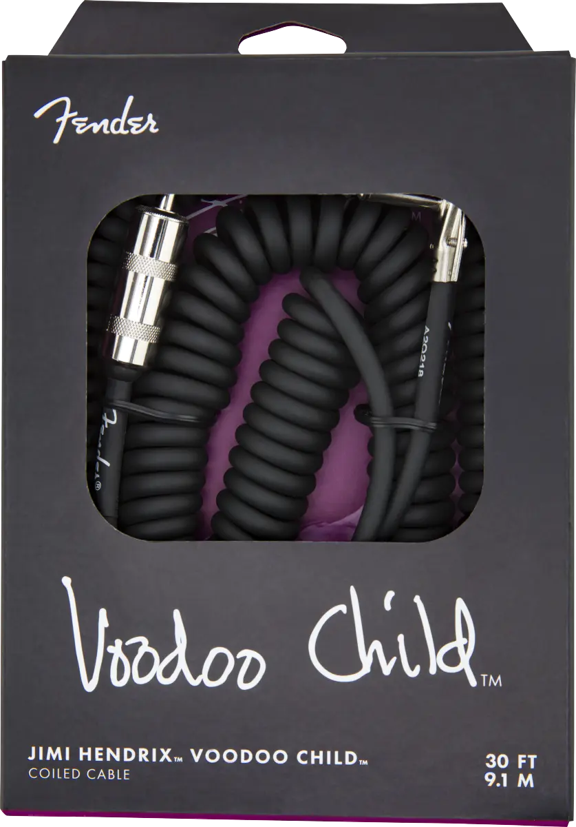 CABLE INSTRUMENTO FENDER VOODOO CHILD NEGRO 9 MTS