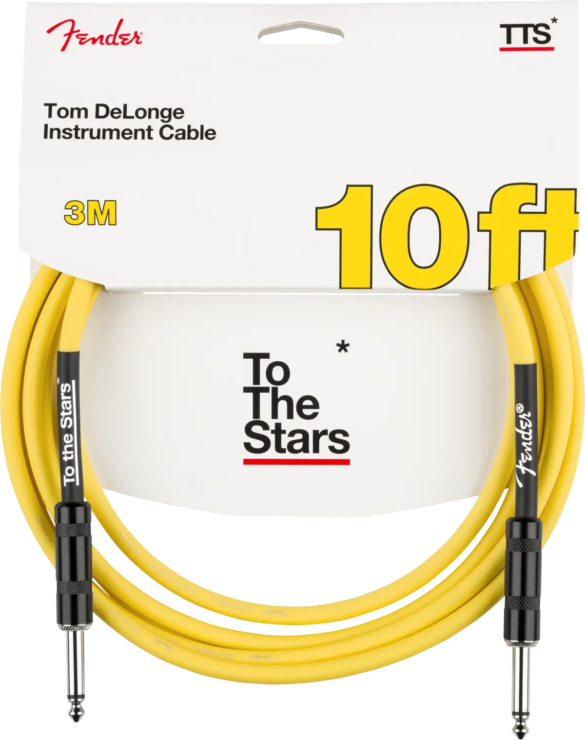 CABLE INSTRUEMENTO FENDER TOM DELONGE 10' GRAFITI AMARILLO