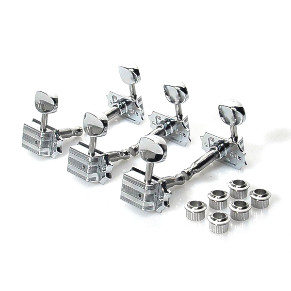 MAQUINARIA FENDER TUNERS ELECTROMATIC COLLETION VINTAGE CROMADO (6 PIEZAS)