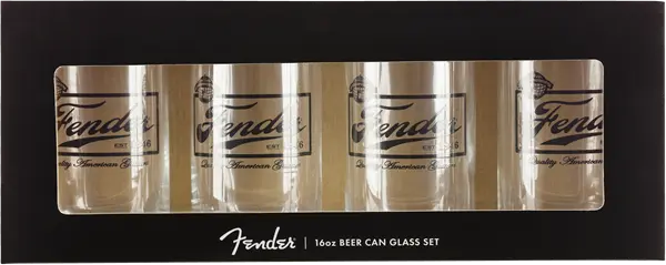 VASOS FENDER 16 OZ BEER CAN GLASSES