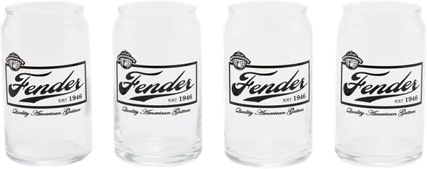 VASOS FENDER 16 OZ BEER CAN GLASSES