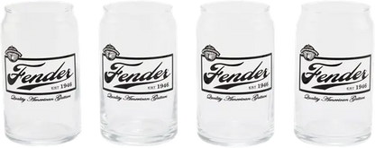 VASOS FENDER 16 OZ BEER CAN GLASSES