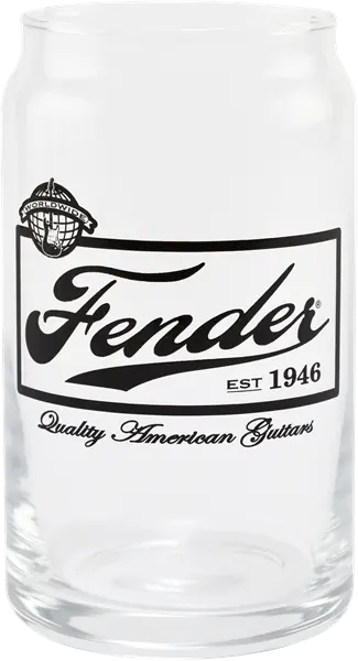 VASOS FENDER 16 OZ BEER CAN GLASSES