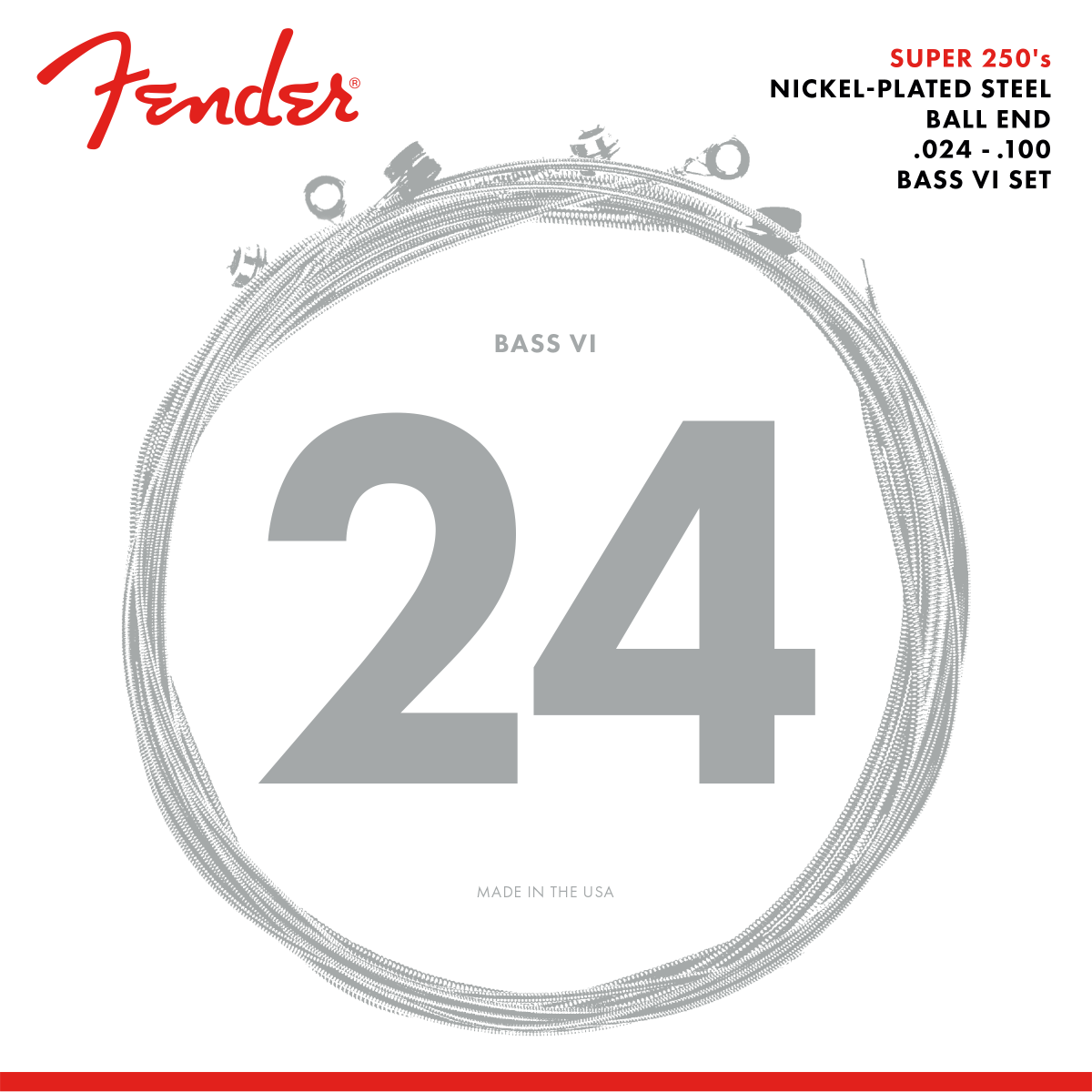 ENCORDADURA BAJO ELECTRICO FENDER SUPER 250'S 6 CUERDAS