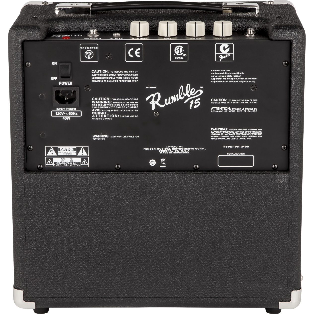 COMBO BAJO FENDER RUMBLE 15