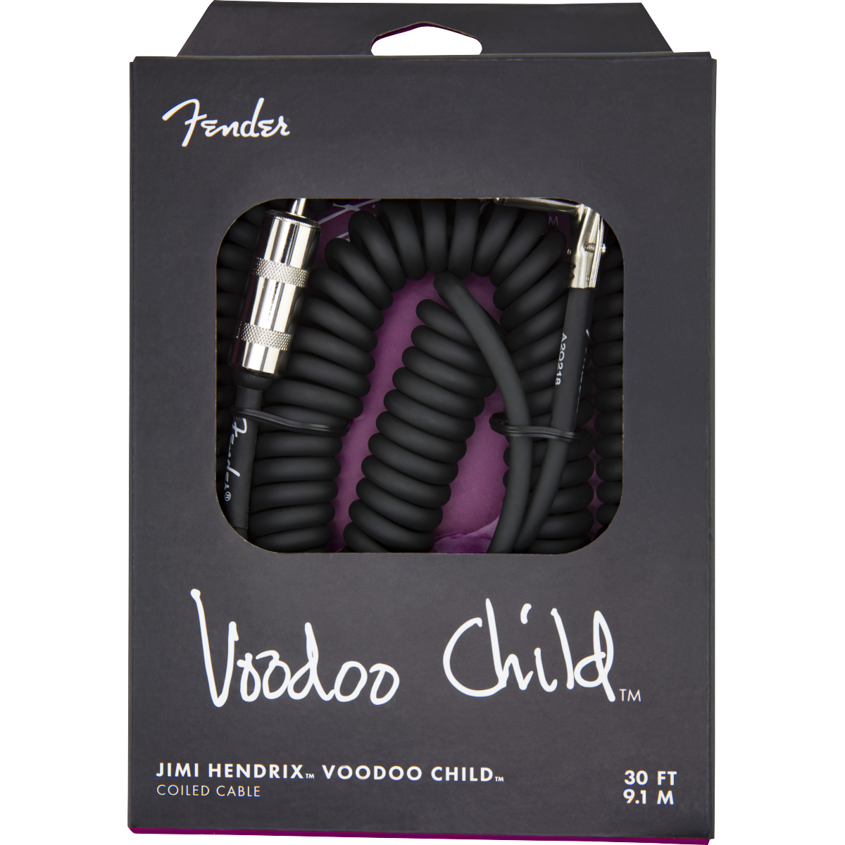 CABLE INSTRUMENTO FENDER VOODOO CHILD NEGRO 9 MTS