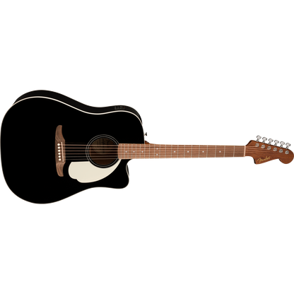 GUITARRA ELECTROACUSTICA FENDER STANDAR DE CALIFORNIA REDONDO NEGRA