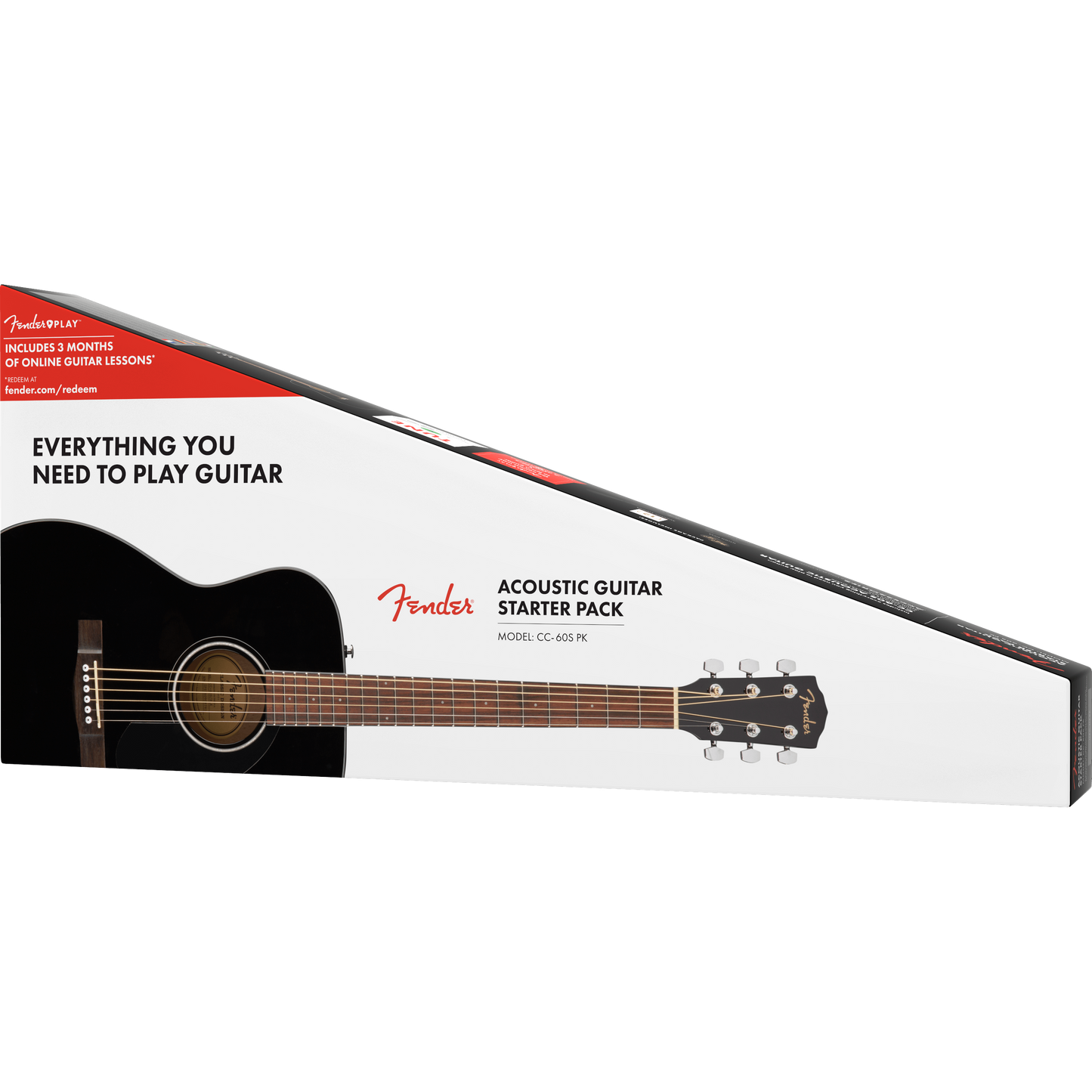 GUITARRA ACUSTICA FENDER CONCERT PACK NEGRA