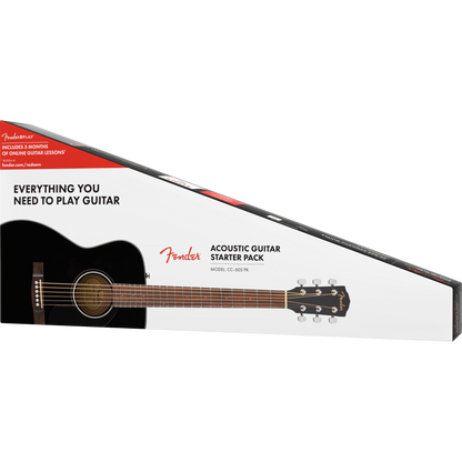 GUITARRA ACUSTICA FENDER CONCERT PACK NEGRA