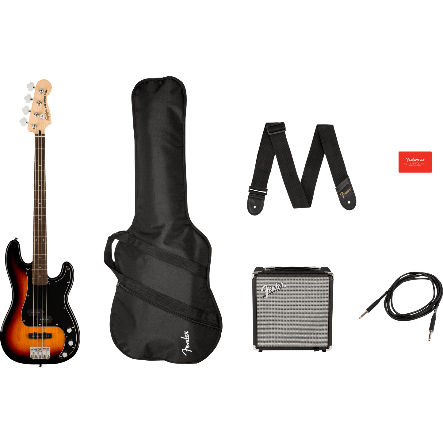 KIT BAJO ELECTRICO FENDER AFFINITY SERIES PRECISION SOMBREADO RUMBLE 15 120V