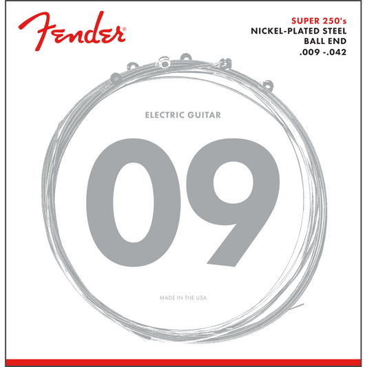 ENCORDADURA GUITARRA ELECTRICS FENDER SUPER 250 .009-.042 NICKEL