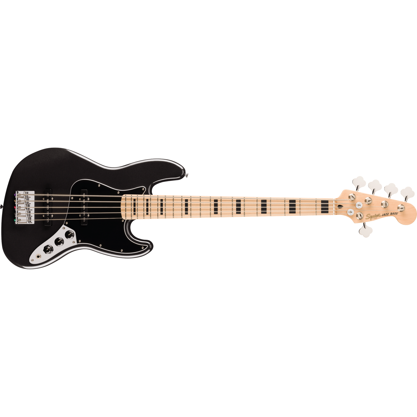 0378753565 INSTRUMENTO BAJO ELECTRICO FENDER 5 CUERDAS AFF ACT J BASS V MN BPG BKM NEGRO CON BRILLOS