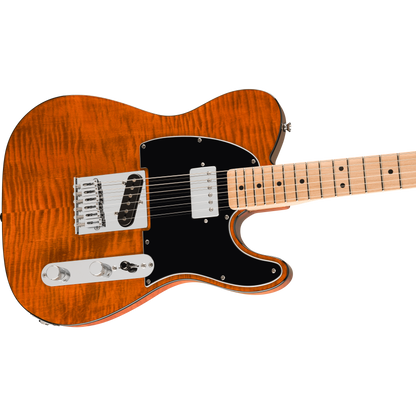 GUITARRA ELECTRICA INSTRUMENTO FENDER AFF TELECASTER FMT SH MN DIAPASON ARCE, GOLPEADOR MOCA