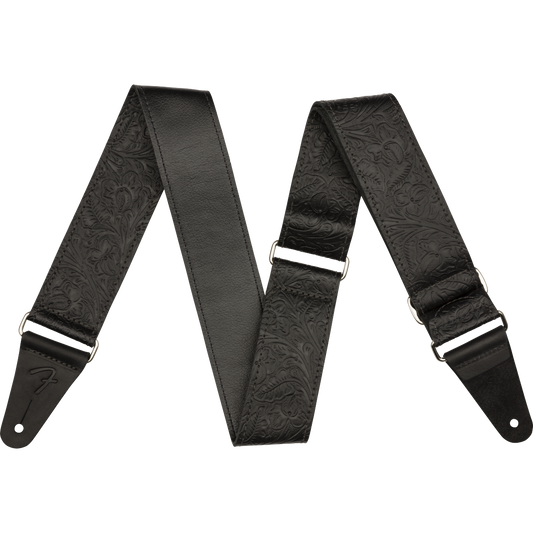 0996970006 TAHALI FENDER TOOLED LETHER NEGRO