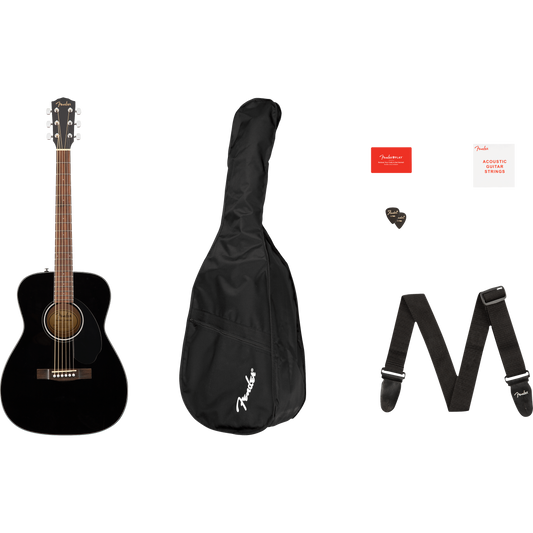 GUITARRA ACUSTICA FENDER CONCERT PACK NEGRA
