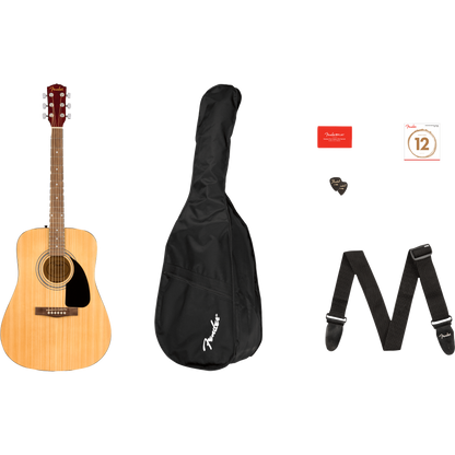 PACK DE GUITARRA ACUSTICA FENDER FA-115 DREAD NATURAL
