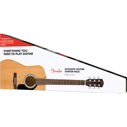 PACK DE GUITARRA ACUSTICA FENDER FA-115 DREAD NATURAL