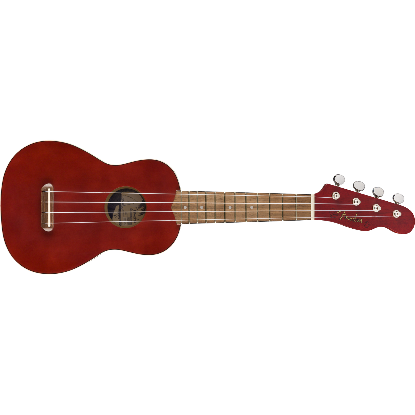 UKULELE INSTRUMENTO FENDER SOPRANO COLOR CHERRY