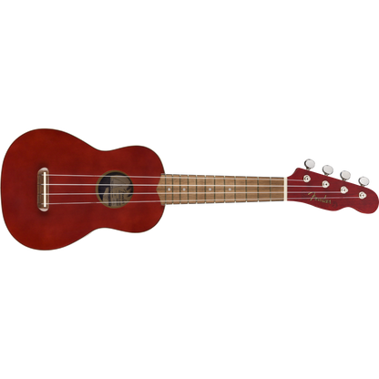 UKULELE INSTRUMENTO FENDER SOPRANO COLOR CHERRY