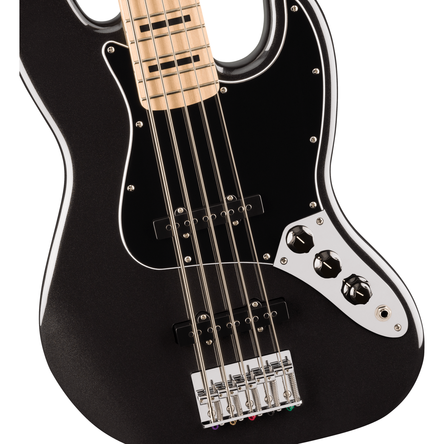 0378753565 INSTRUMENTO BAJO ELECTRICO FENDER 5 CUERDAS AFF ACT J BASS V MN BPG BKM NEGRO CON BRILLOS