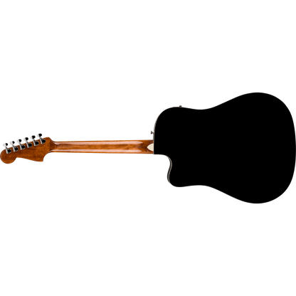 GUITARRA ELECTROACUSTICA FENDER STANDAR DE CALIFORNIA REDONDO NEGRA