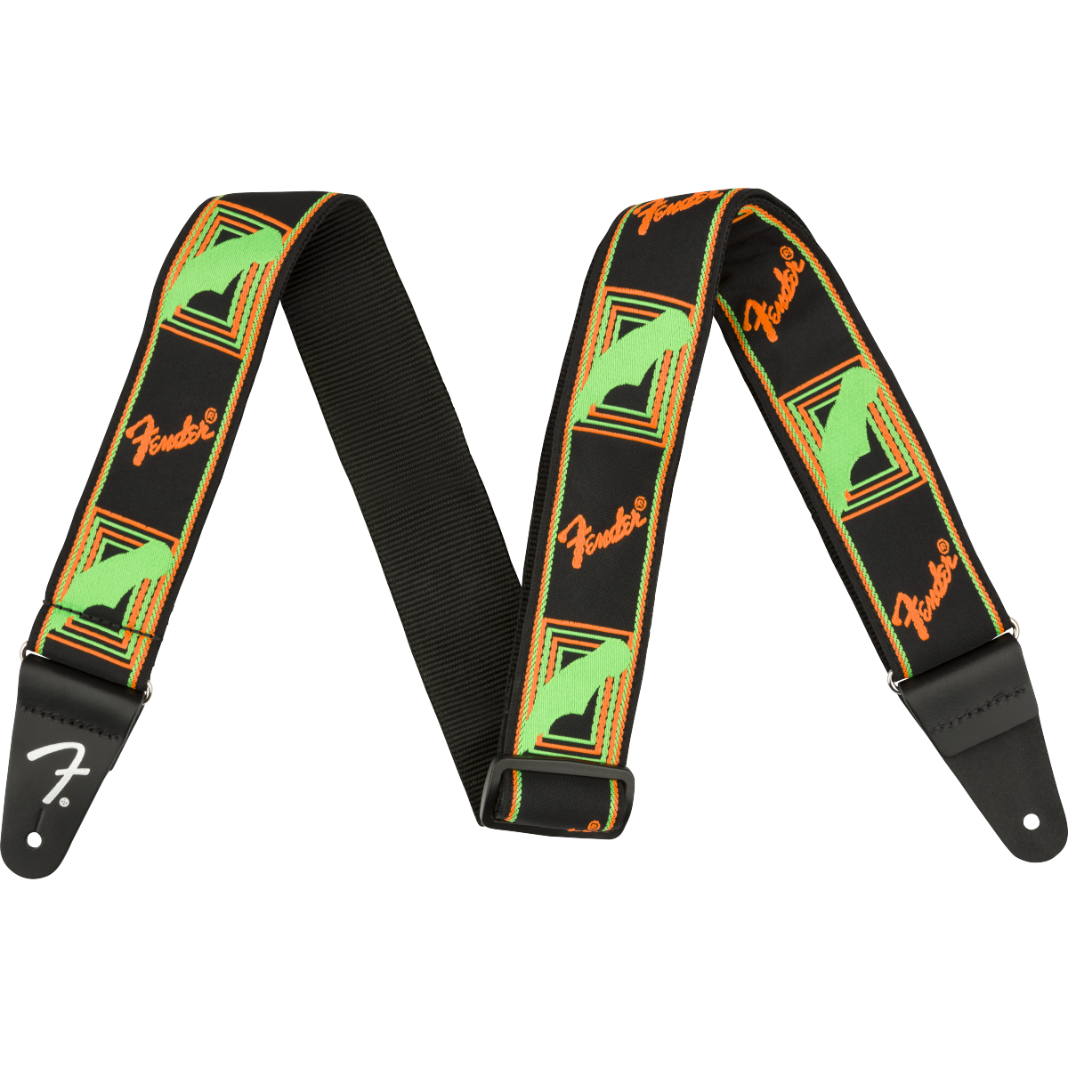 0990681301 TAHALI FENDER NEON MONOGRAM GRN/ORNG
