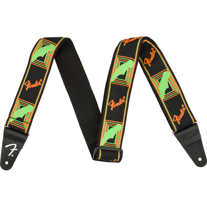 0990681301 TAHALI FENDER NEON MONOGRAM GRN/ORNG