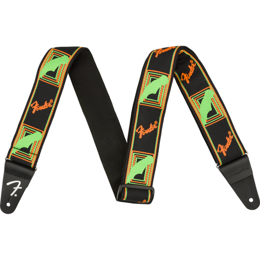 0990681301 TAHALI FENDER NEON MONOGRAM GRN/ORNG