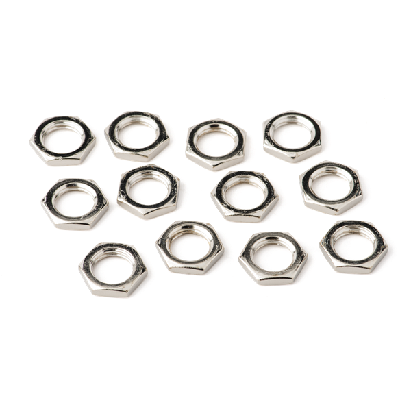 JACK FENDER HEXAGONAL HEX 7/16 - 20 X 1/8, NIQUEL C/U