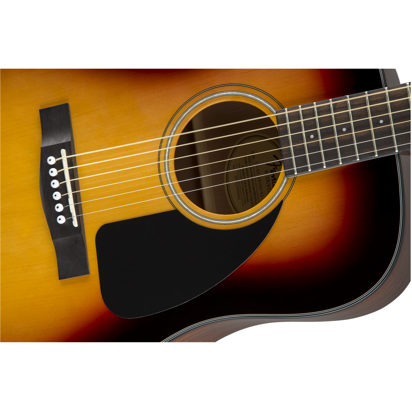 GUITARRA ACUSTICA FENDER CD-60 DREAD SOMBREADA CON ESTUCHE