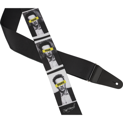 TAHALI FENDER 2" STRUMMER KNOW YOUR RIGHTS NEGRO/BLANCO