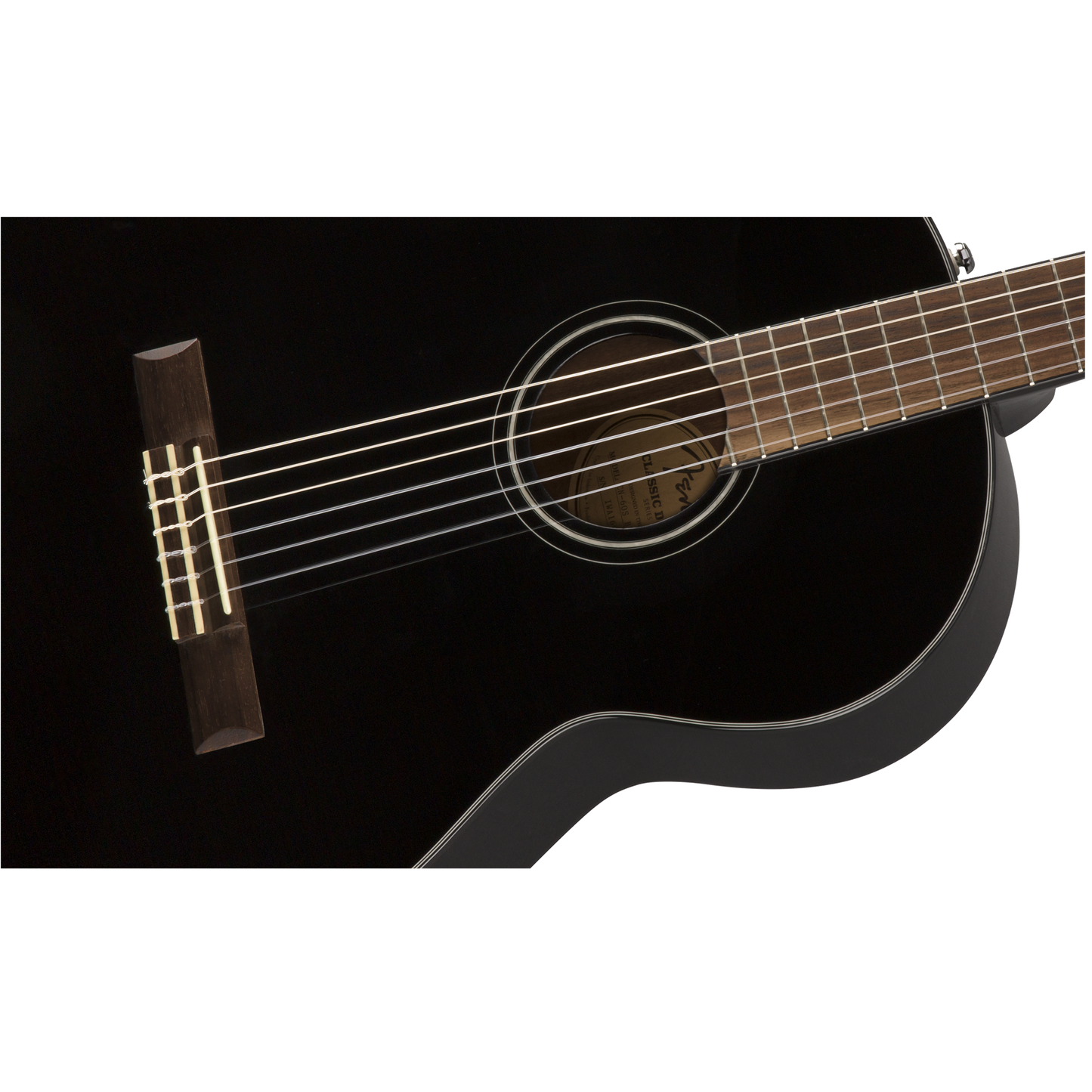 GUITARRA ACUSTICA FENDER CN-60S NYLON NEGRA