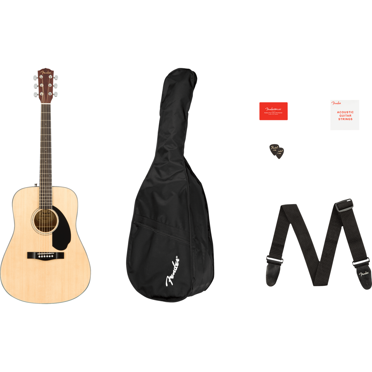 GUITARRA ACUSTICA FENDER CD-60S DREAD PACK NATURAL