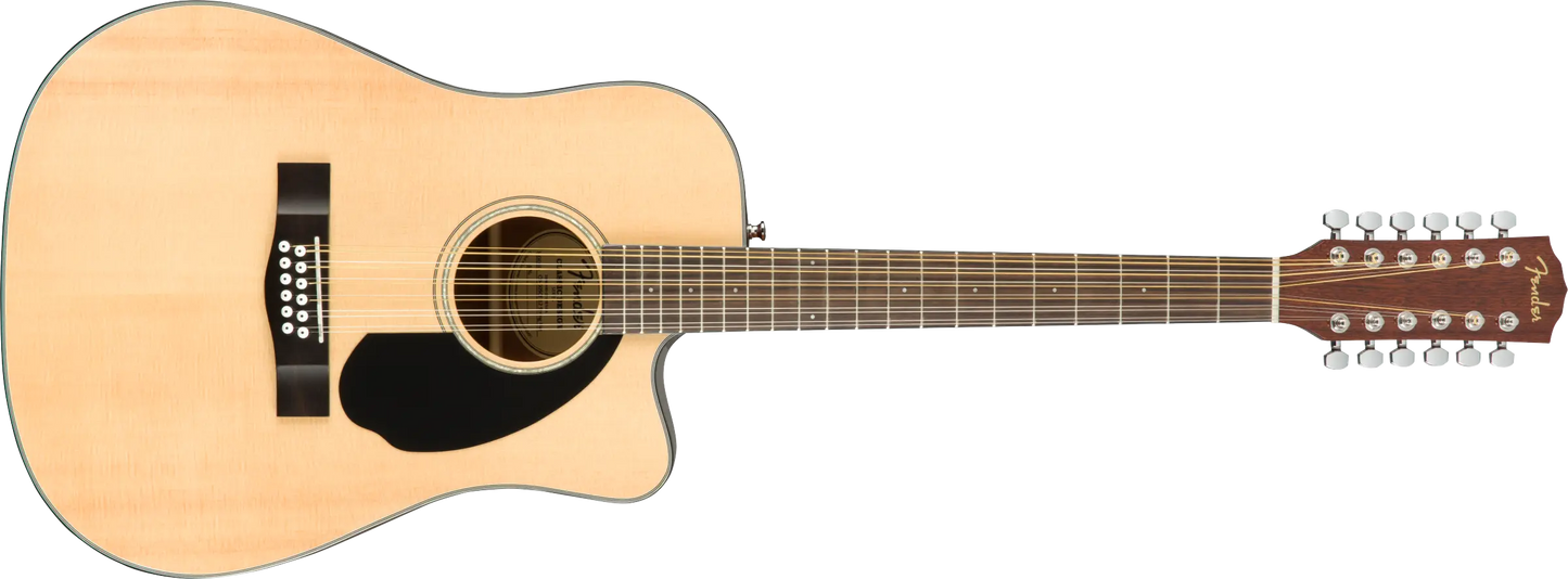 GUITARRA ELECTROACUSTICA 12 CUERDAS FENDER CD-60SCE NATURAL