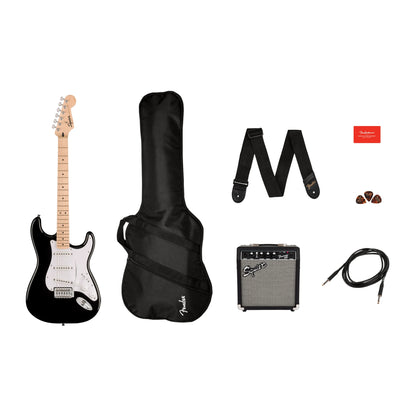 GUITARRA ELECTRICA FENDER SQUIER SONIC STRATOCASTER PACK COLOR NEGRO