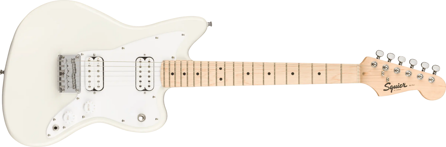 GUITARRA ELECTRICA FENDER MINI JAZZMASTER HH COLOR OLIMPIC BLANCA