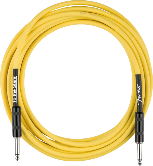 CABLE INSTRUEMENTO FENDER TOM DELONGE 10' GRAFITI AMARILLO