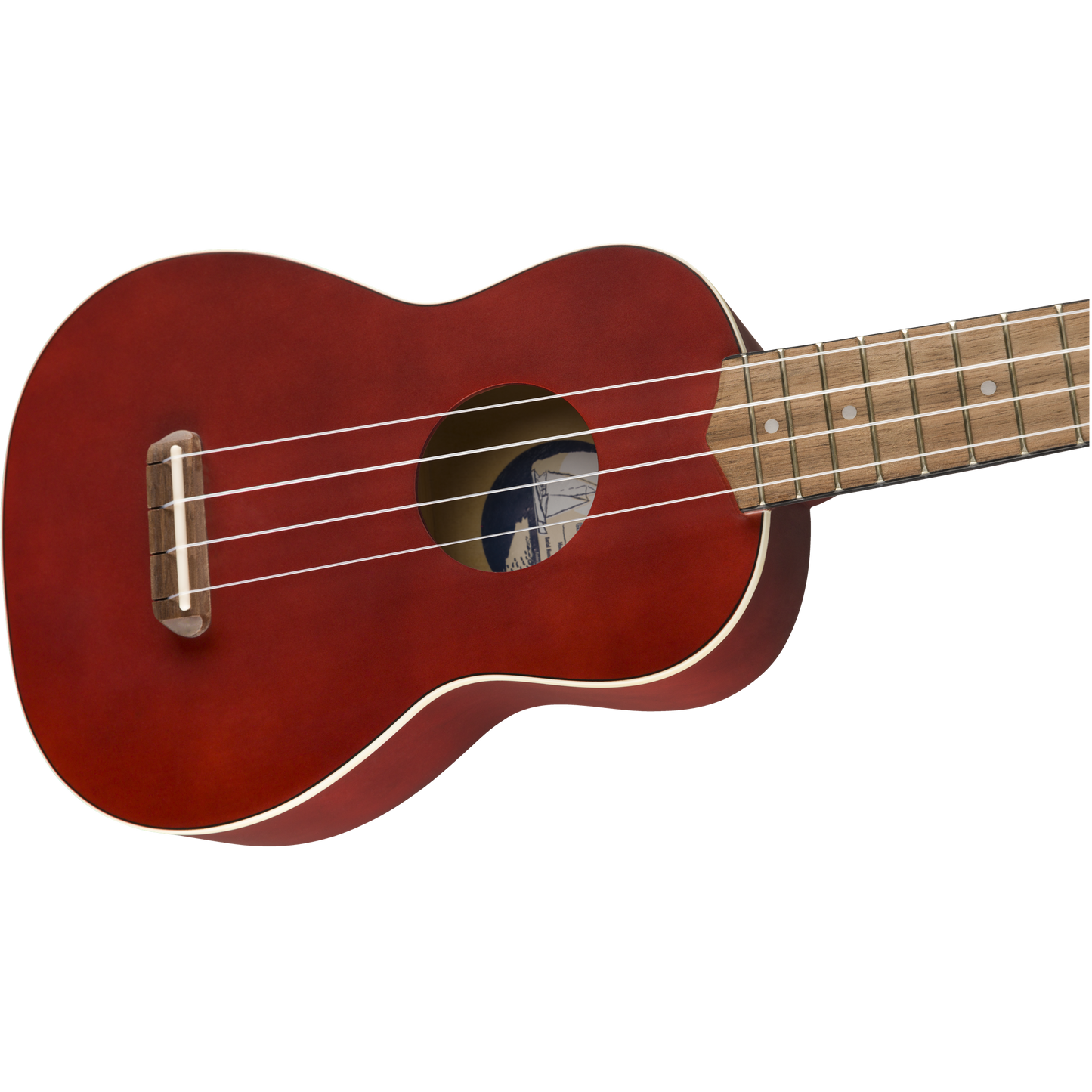 UKULELE INSTRUMENTO FENDER SOPRANO COLOR CHERRY