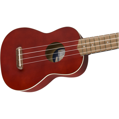 UKULELE INSTRUMENTO FENDER SOPRANO COLOR CHERRY