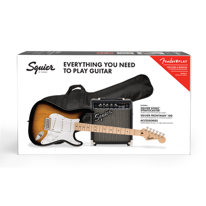 GUITARRA ELECTRICA FENDER SQUIER SONIC STRATOCASTER PACK SOMBREADA
