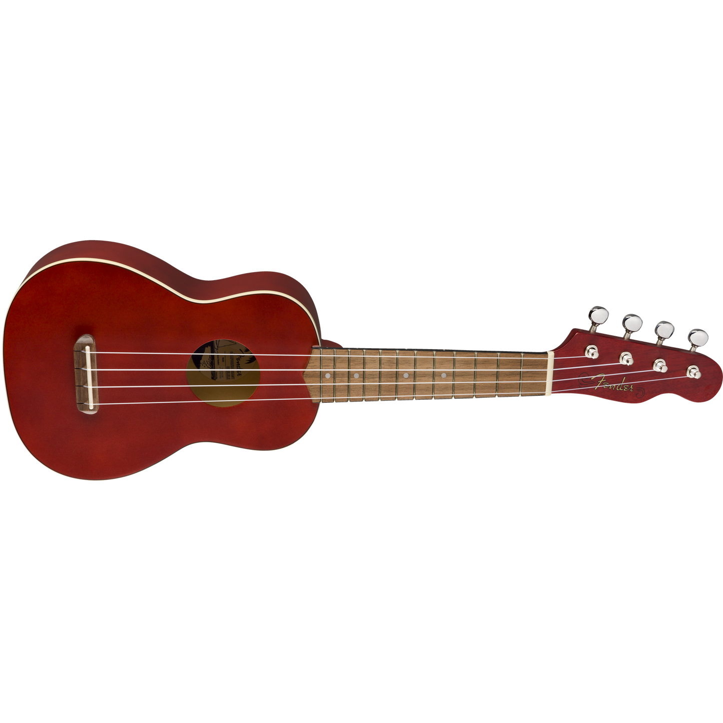UKULELE INSTRUMENTO FENDER SOPRANO COLOR CHERRY