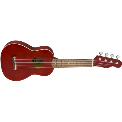 UKULELE INSTRUMENTO FENDER SOPRANO COLOR CHERRY