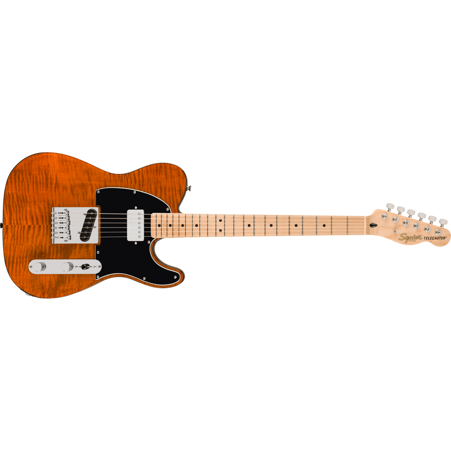 GUITARRA ELECTRICA INSTRUMENTO FENDER AFF TELECASTER FMT SH MN DIAPASON ARCE, GOLPEADOR MOCA