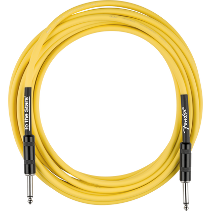 CABLE INSTRUEMENTO FENDER TOM DELONGE 10' GRAFITI AMARILLO