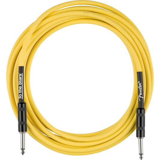 CABLE INSTRUEMENTO FENDER TOM DELONGE 10' GRAFITI AMARILLO